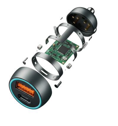 I-293 RIDE Dual USB Type-C Car Charger